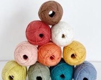 Soft cotton yarn 100g cone, eco yarn 200m for knitting, crochet, weaving, amigurumi, soft thread for sustainable crafts