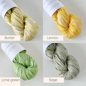 Sari silk ribbon by the meter. Silk ribbon for floral bouquets, journals, weaving, scrapbooking and more. image 5