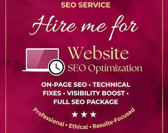 Servizio di ottimizzazione SEO del sito web / SEO on-page, correzioni tecniche e miglioramento della visibilità della ricerca