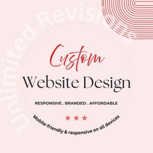 Responsive Website Design: Custom 5-8 Page Layout with SEO