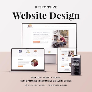 Responsive Website Design | Mobile Friendly Business Site | Website Redesign | Shopify Wix WordPress Squarespace