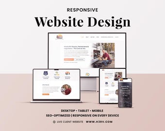 Responsive Website Design | Mobile Friendly Business Site | Website Redesign | Shopify Wix WordPress Squarespace