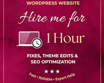 1-Hour WordPress Website Fix | Quick Edits, Theme Updates & SEO Support