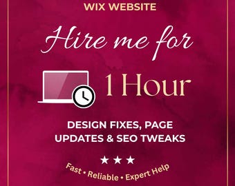 1-Hour Wix Website Help | Quick Fixes, Design Edits & SEO Optimization