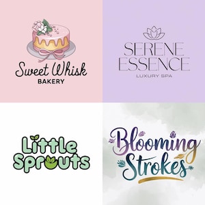 Custom Logo Design: Hand Drawn, Modern Business Branding