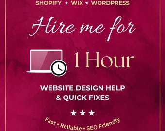 Ayuda con el diseño web en 1 hora: Shopify, Wix y WordPress