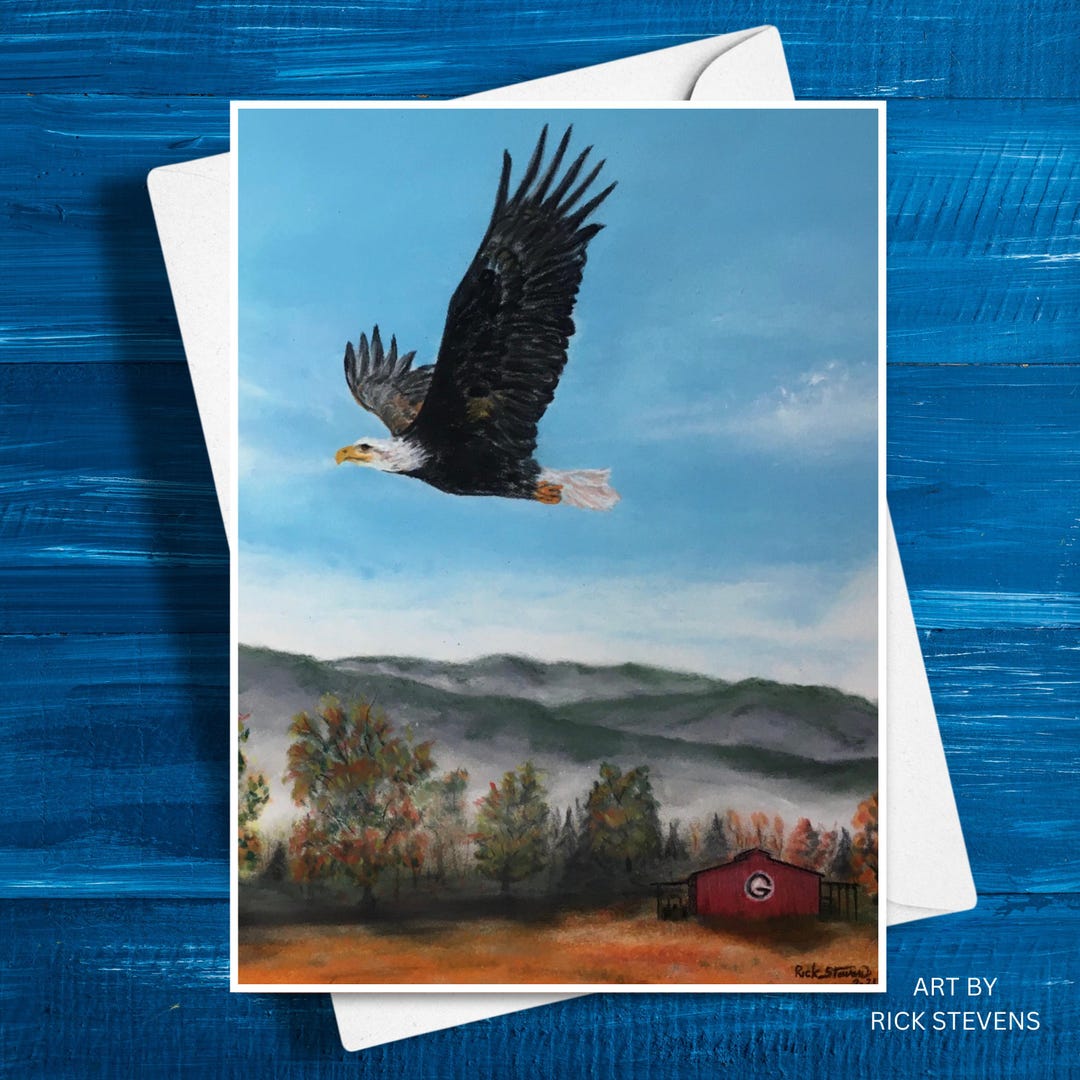 Land Of The Free Eagle Greeting Card By JQ Licensing
