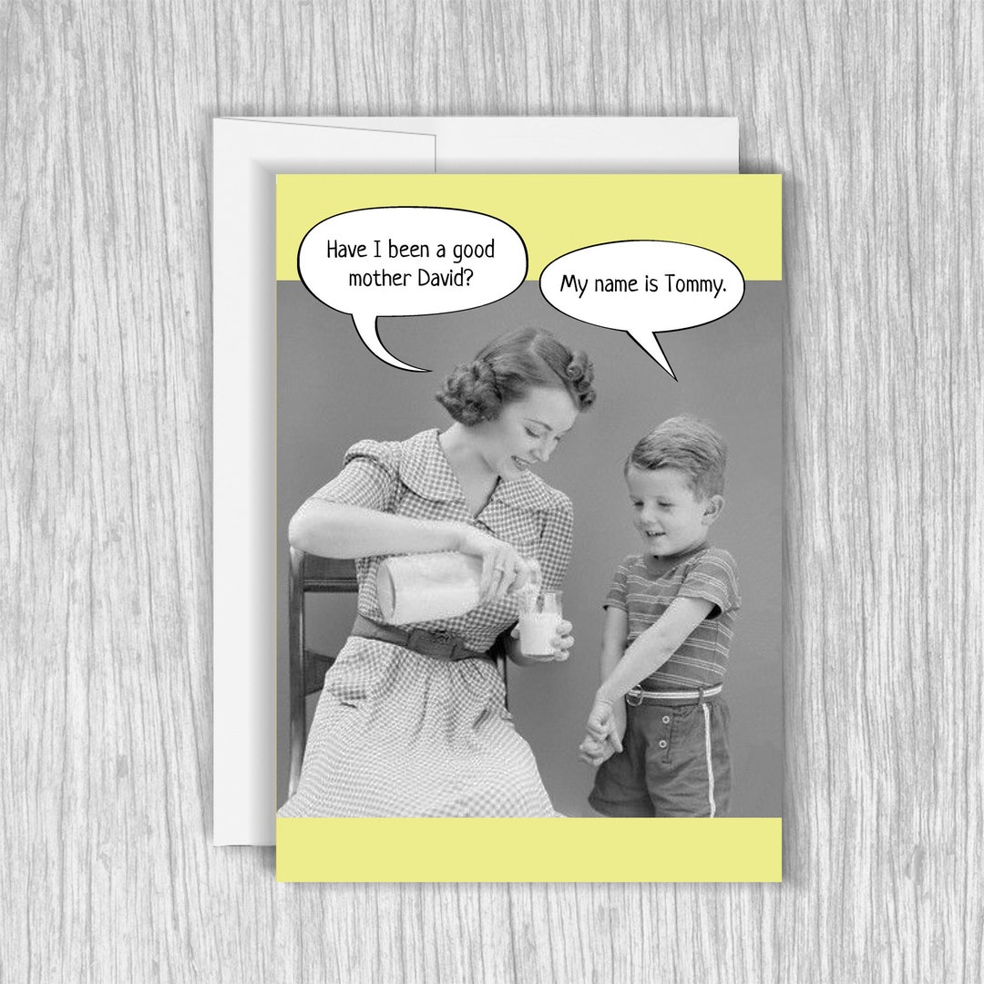 Funny Forgetful Mother Birthday Card, Funny Birthday Card, Funny ...