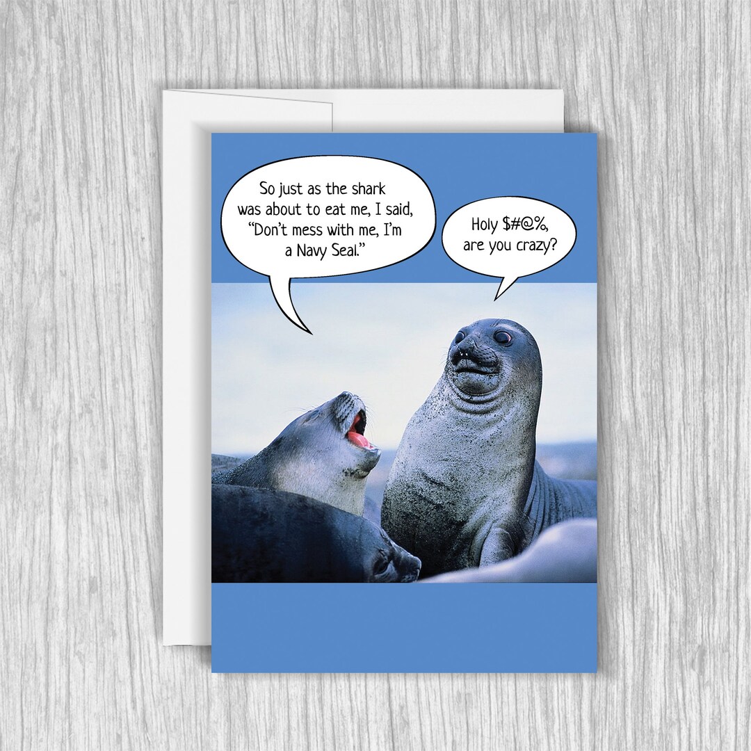 Funny Navy Seal Birthday Card, Funny Birthday Card, Gift for Him, for