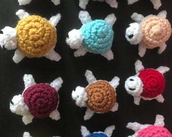 Crochet tiny turtles