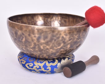 18-33CM Full Moon Singing Bowl-Large Singing Bowl-Tibetan Handmade Singing Bowl-Large Singing Bowl-Best for Healing, Yoga and Chakra Balance