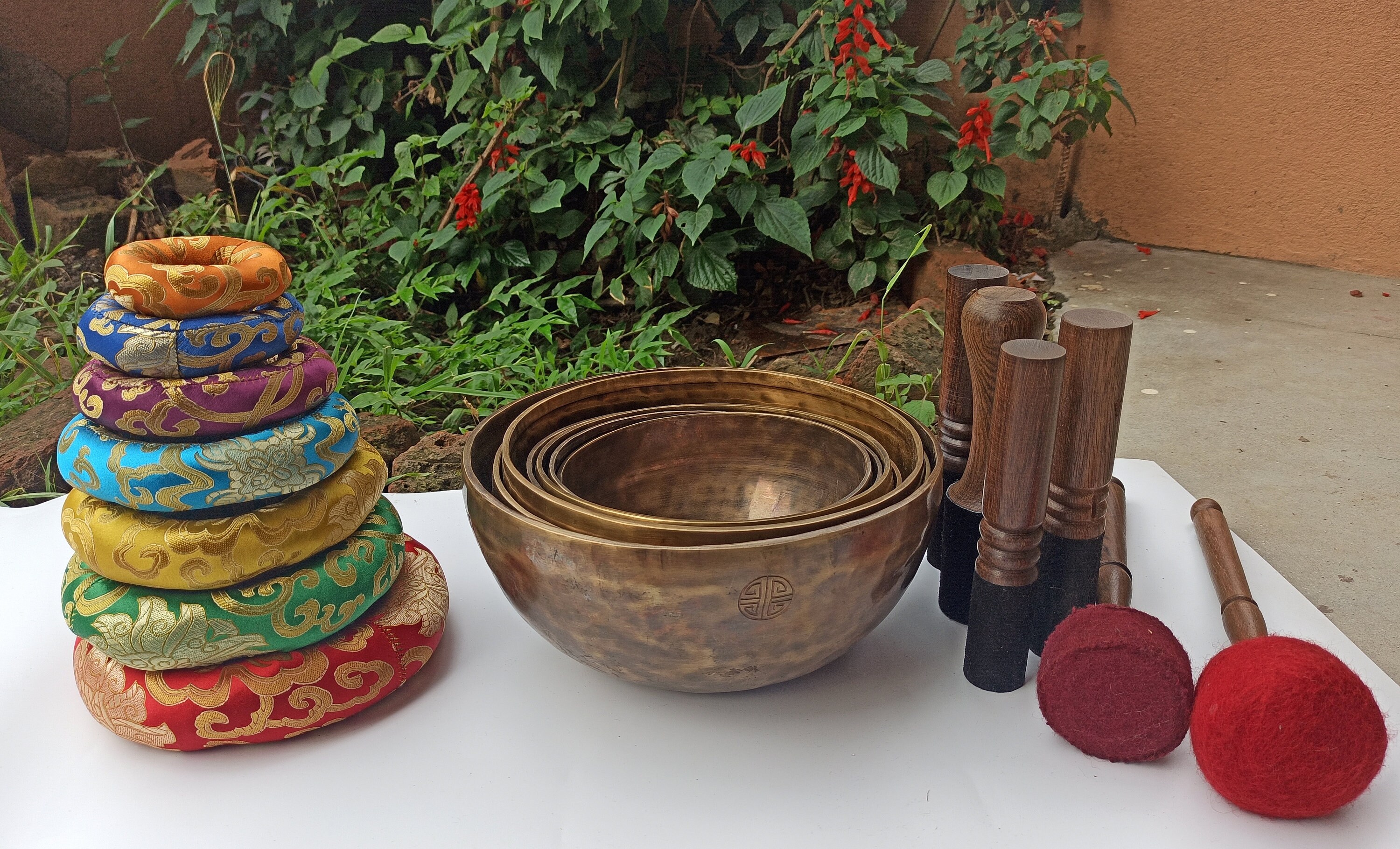 Perfectly Tuned Full Moon Singing Bowl Set of 7 Moon Bowl Set Etsy