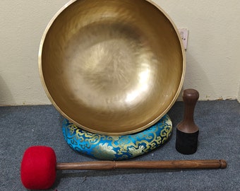 Large Plain Standing Singing Bowl (18-24 Inches): Handmade Chakra Balancing, Sound Healing and Vibration