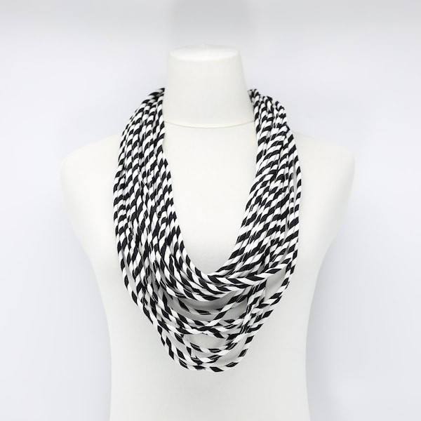 Biba Black and White code Necklace