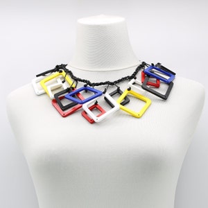 Mondrian Collection - Geometric Necklace - Short