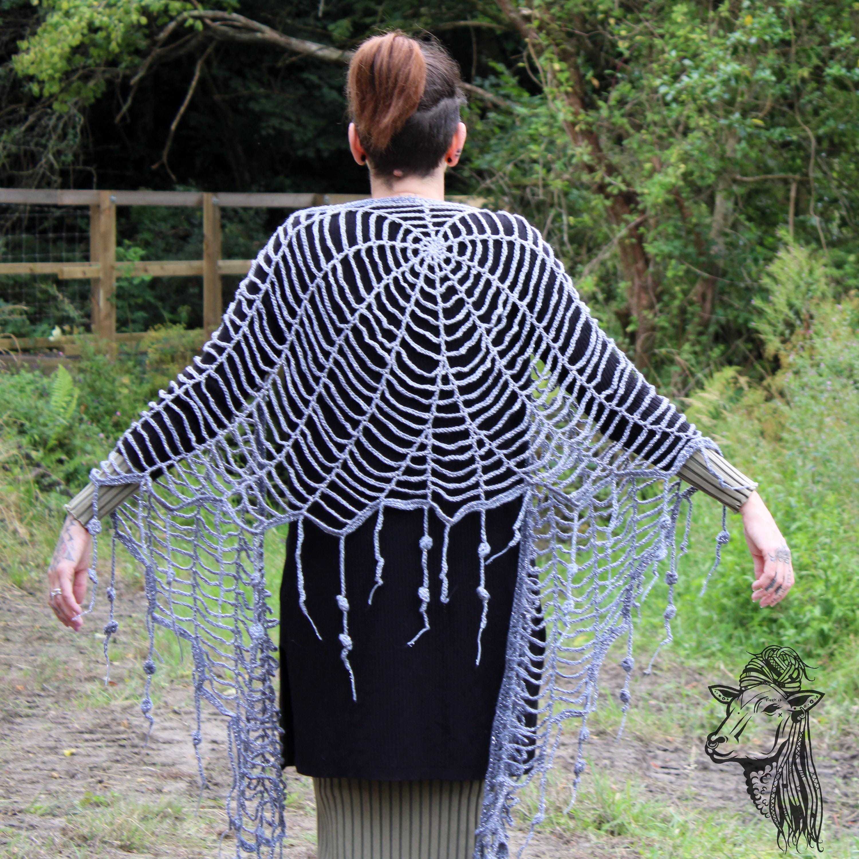 THE Cobweb Shawl Crochet Pattern Halloween - Etsy