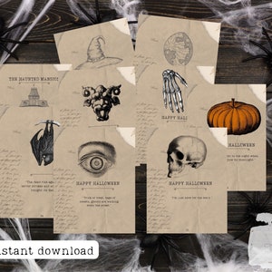 Vintage Halloween Journal Pages: Spooky Scrapbook Inserts (Digital Download) image 4