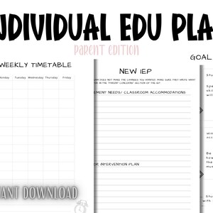 IEP Planner Bundle: Parent Organizer, A4 (Digital Print) image 1