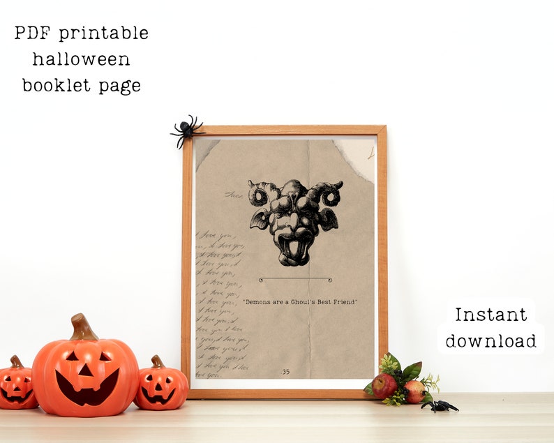 Vintage Halloween Journal Pages: Spooky Scrapbook Inserts (Digital Download) image 8