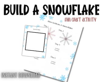 How to Draw Snowflakes: Step-by-Step Drawing (Digital Download)
