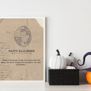 Vintage Halloween Journal Pages: Spooky Scrapbook Inserts (Digital Download) image 7