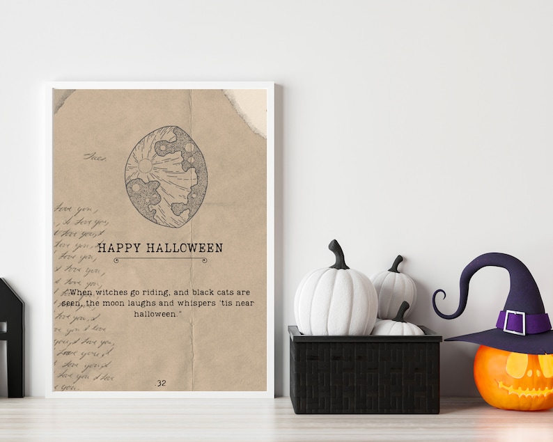 Vintage Halloween Journal Pages: Spooky Scrapbook Inserts (Digital Download) image 7