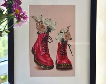 doc martens flowers