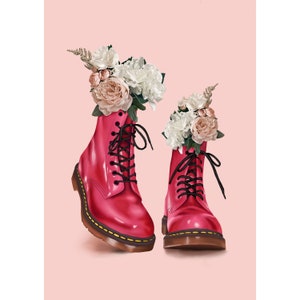 Floral Dr Martens Etsy