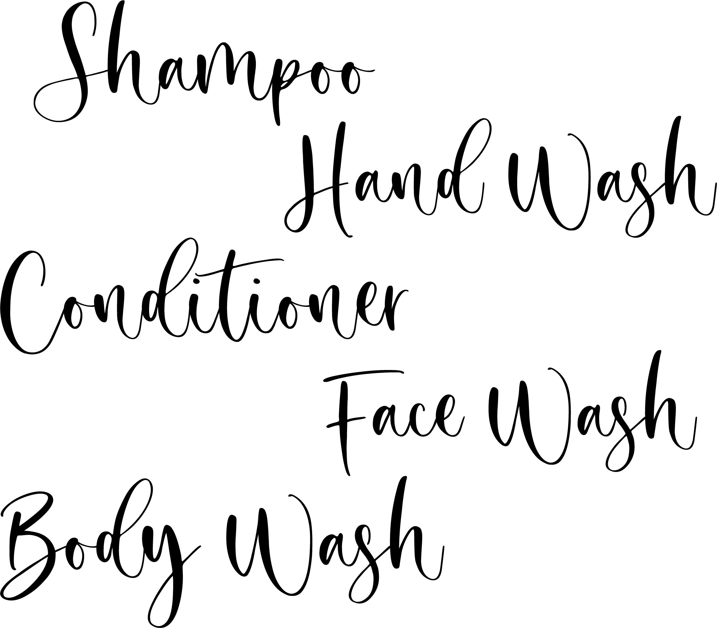 Set of 5 SVG's Bathroom Labels Instant Download Cricut Etsy