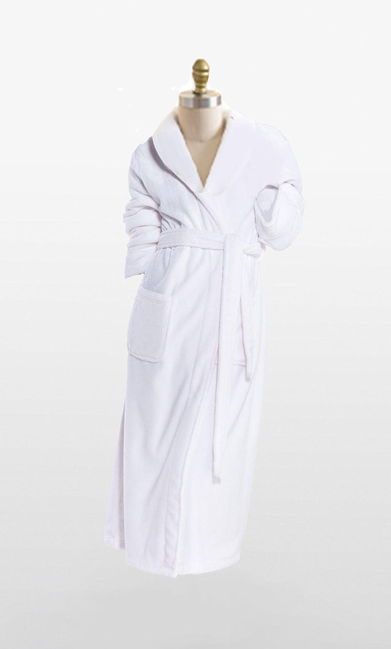 Personalized Hooded Plush Robe for Men Embroidered Etsy