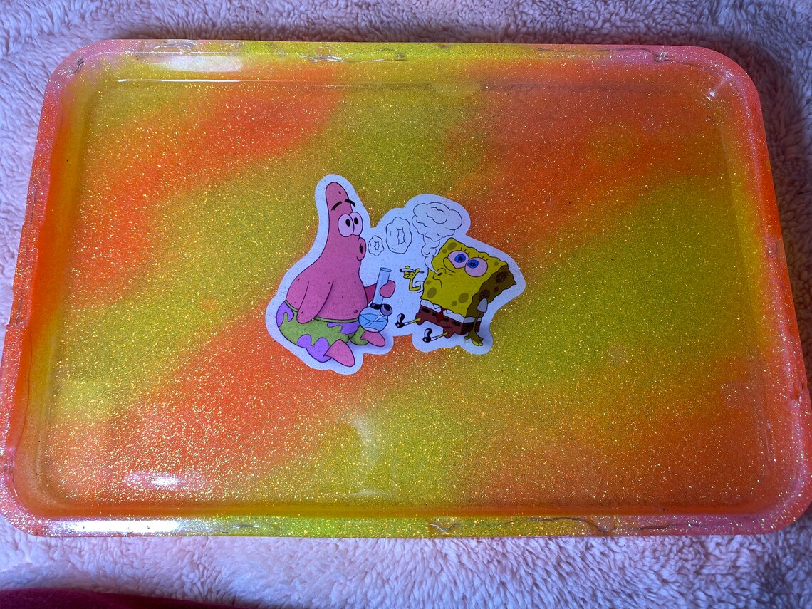 Spongebob Rolling tray set Etsy
