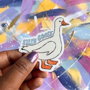 sticker | silly goose