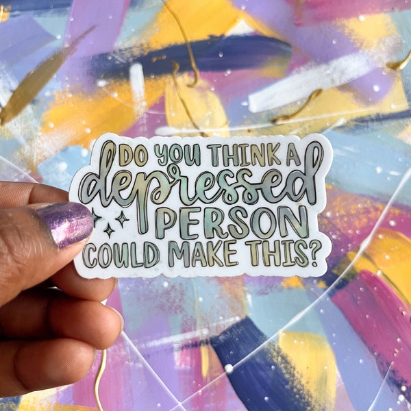 sticker | do you think a depressed person could do this (parks and rec)