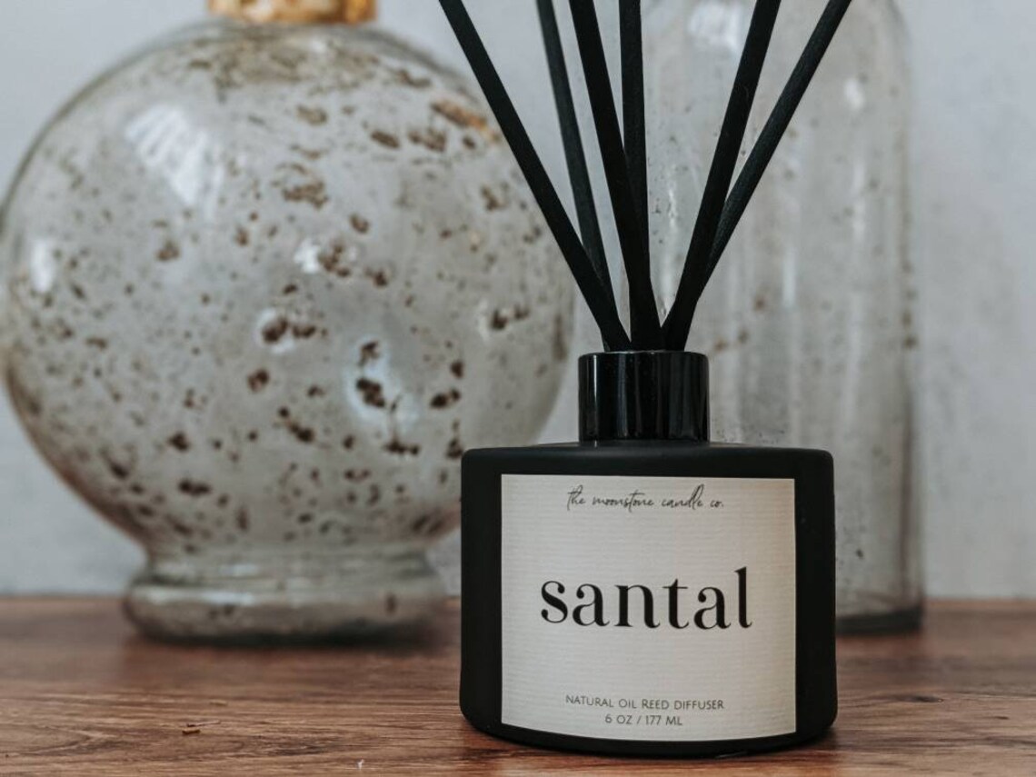 Santal All Natural Reed Oil Diffuser 33 Dupe Flame Free Home Fragrance ...