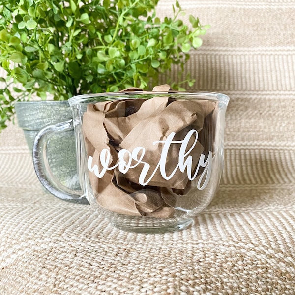 Worthy Mug | Faith based mug | Christian coffee mug | Bible verse mug | Scripture mug | Religious Mug | Encouraging gift | Bible mug