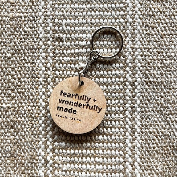 You Are Fearfully And Wonderfully Made {Keychain & Car Charm} You Are Fearfully And Wonderfully Made {Keychain & Car Charm}