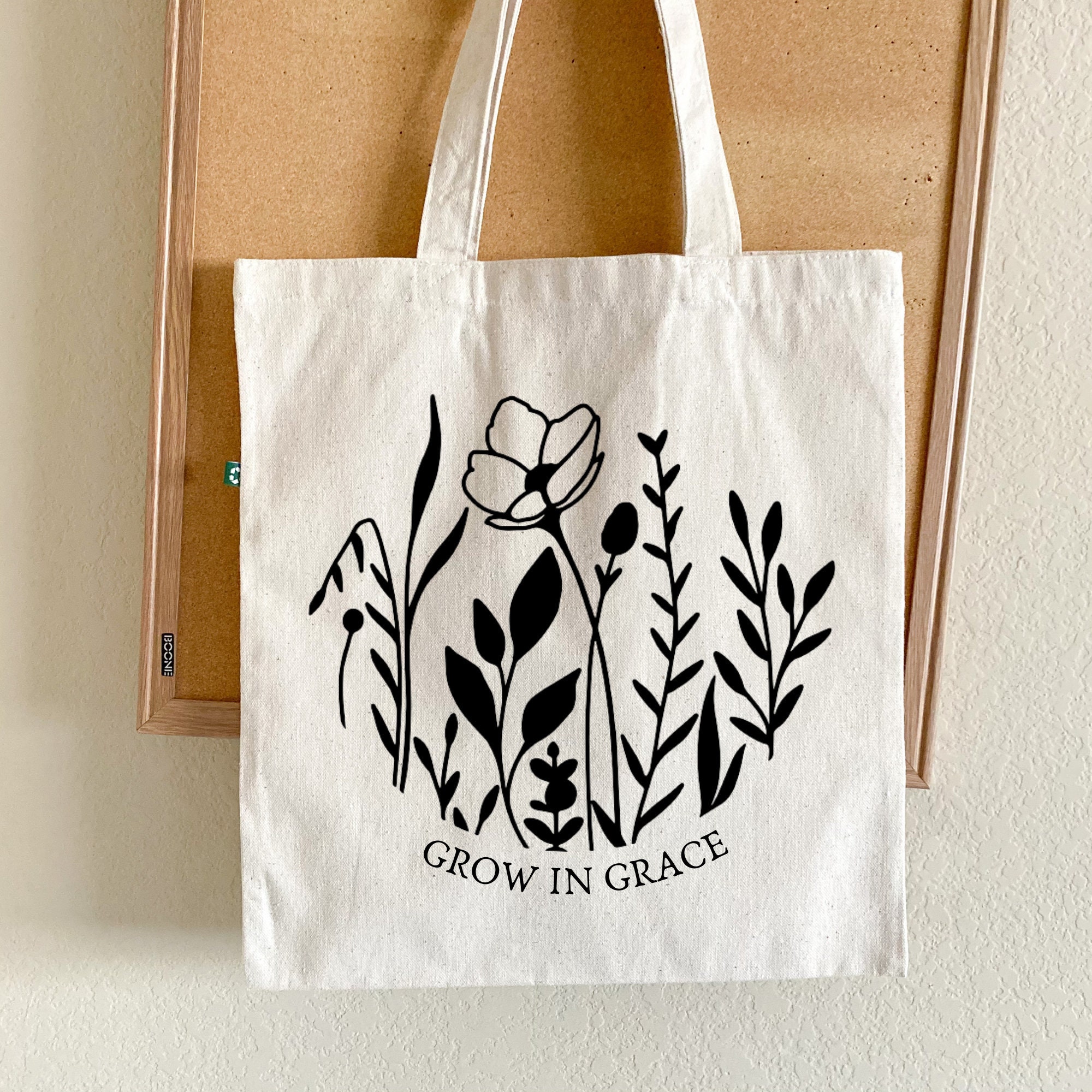 His Grace is Sufficient Christian Tote Bag