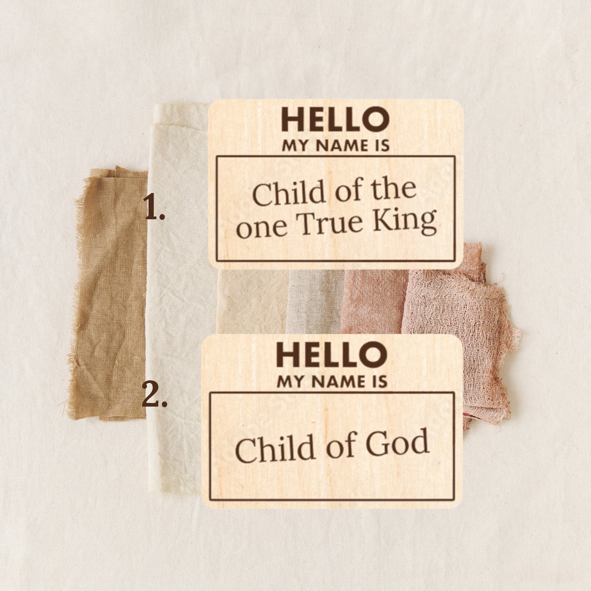 May Name Is Child Guide.pdf Hello My Name Is, Child of the One True King, Child of God, Wooden Pin ...