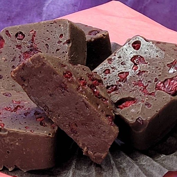 KETO Cherry Chocolate Fudge