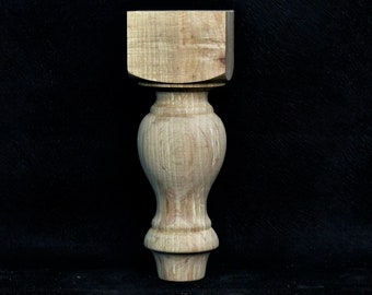 Furniture Coffee Table Wood Leg Feet Raw Made By Hand Woodturning Wood Ready to Paint or Stain legs