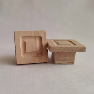 Hand Crafted Beech Drawer Handle , Wooden Cabinet Pull, Handle
