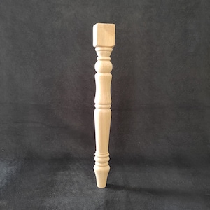 Wood Dining Table Leg, Unfinished Farmhouse Table Leg, Dresser Leg, Table Base, Table Post, Wooden Table Leg Wood Furniture Leg, Wooden leg