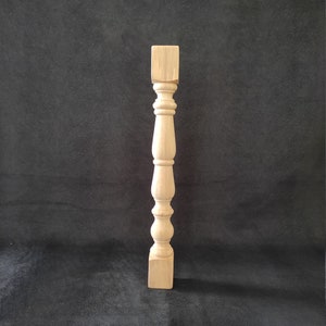 Farmhouse Table Leg, Rustic Furniture Leg, Wood Bed Feet, Sofa Leg Wood, Coffee Table Leg, Wooden Leg, Wood Turned Feet, Hand Carved Leg