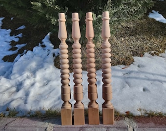 33 Zoll Set von 4 Special Edition Tischbeinen Unfertige Holz Tischbeine Esstisch Beine