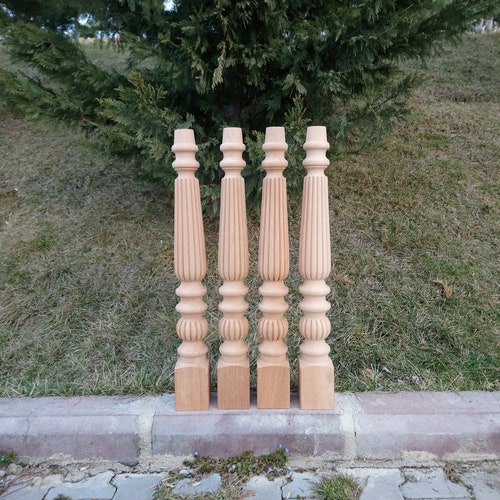 Farmhouse Wood Table Legs Kitchen Island Legs Dinner Table Legs Mid Century Legs 29 Inch Set of 4 Sofa Legs Strong Table Legs Diy Office