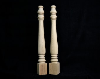 Juego de 4 patas de mesa de madera de granja, patas de isla de cocina, patas de mesa, patas de mediados de siglo, patas de sofá, patas de mesa fuertes, oficina Diy