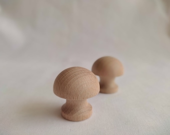 Runder Holz Schubladengriff, Holz Küchengriff, nordischer schlichter Garderobegriff, Rohholz Türgriff, Massivholz Schrankgriff Geschenk