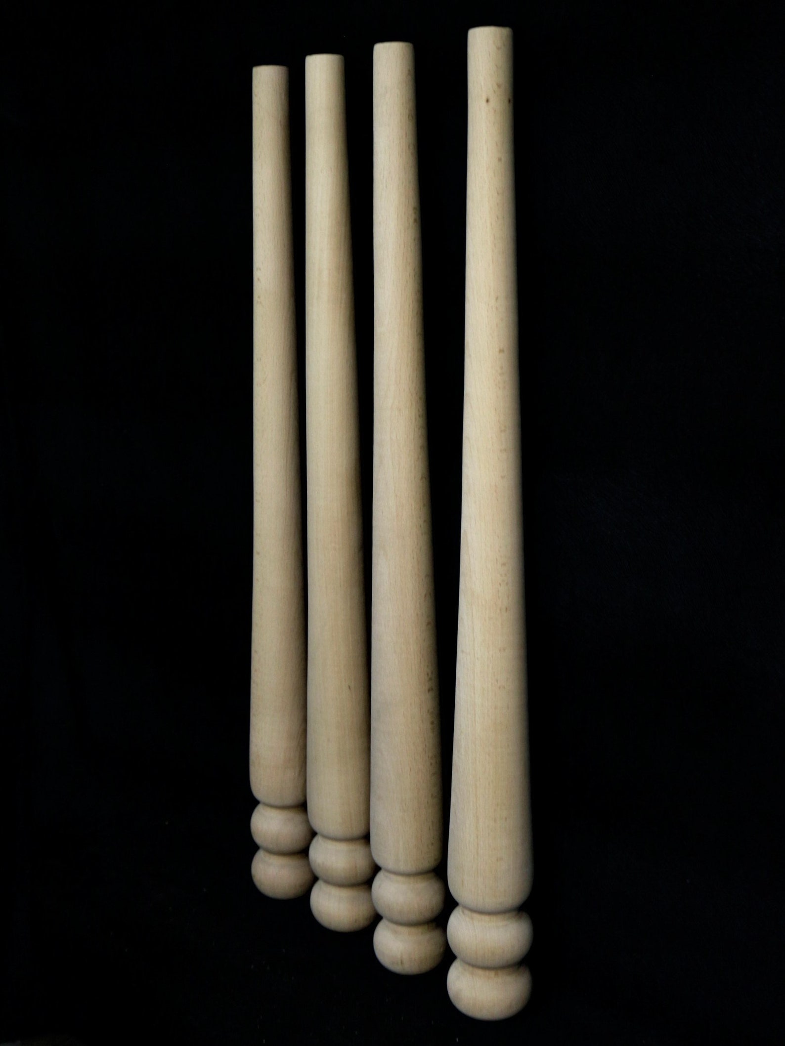 Mid Century Unfinished Wood Table Legs Solid Wood Art Unique Etsy