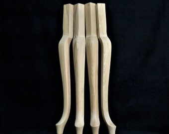 Conjunto de 4 patas de mesa de madera de granja Muebles modernos Pierna Regalos para el hogar Sofá Piernas inacabadas Escritorio de café Arte Dıy Idea de regalo Artesanía Decoración de madera