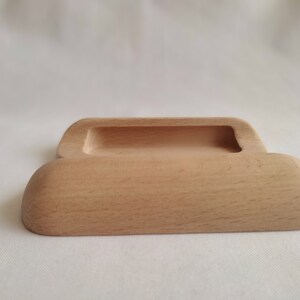 Kitchen Cabinet Pull Knobs Wardrobe Pull Drawer Handles, Beech Wood Pull Handle, Simple Wooden Home Hardware Accessories image 4